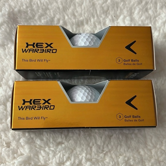 2 Boxes of Callaway Hex Warbird Golf Balls 3 Pack NEW - Picture 3 of 7